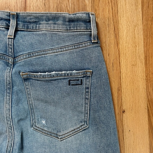 AYR the sugar high rise straight leg jeans classic medium blue denim size 27S - Picture 13 of 14